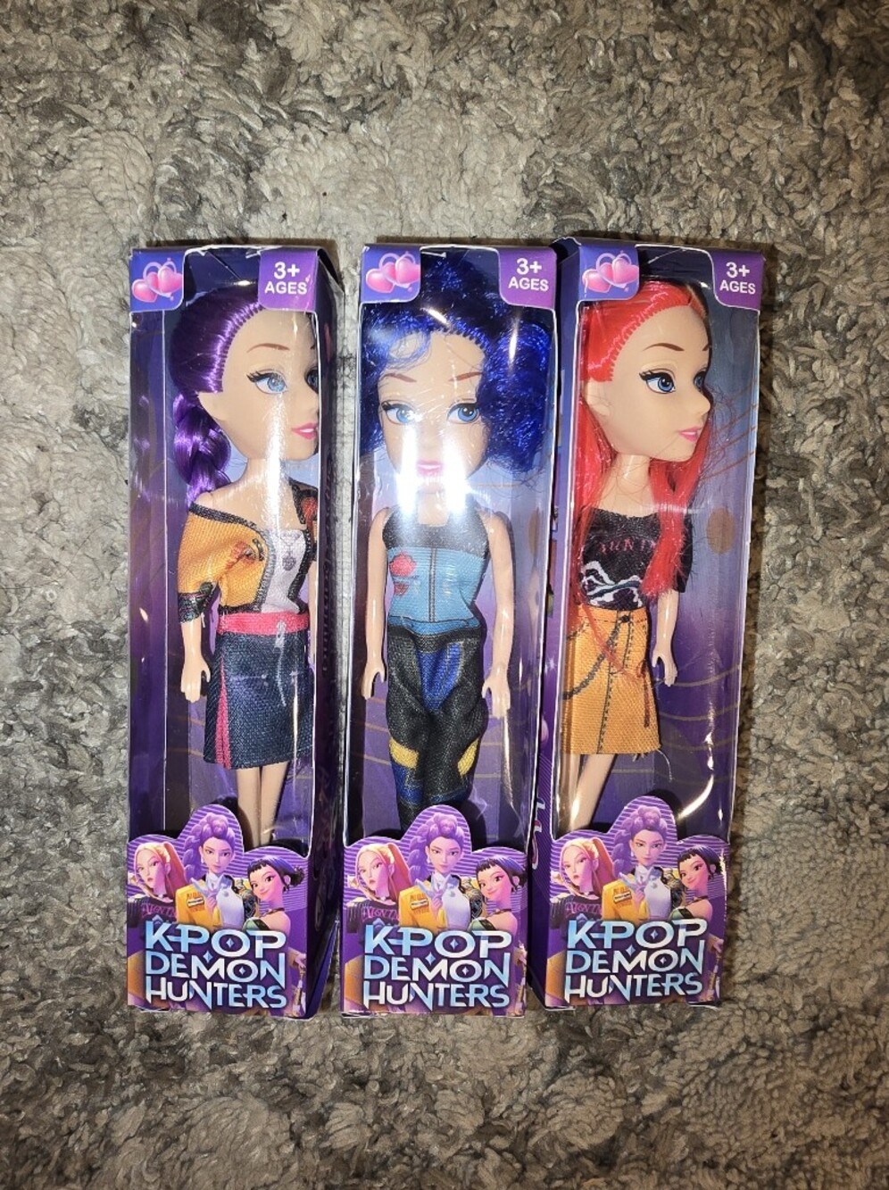 Kpop Demon Hunters Set Of 3 Dolls
